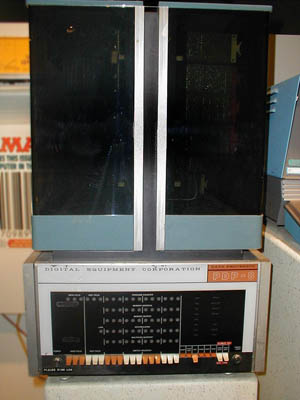 [A PDP-8. Original photo by Alkivar at Wikipedia.]