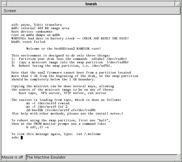 The ssh prompt