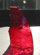 sunlight through gold ruby glass