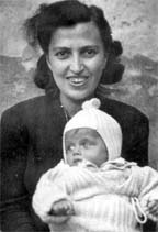Eta and baby Pete, 1949