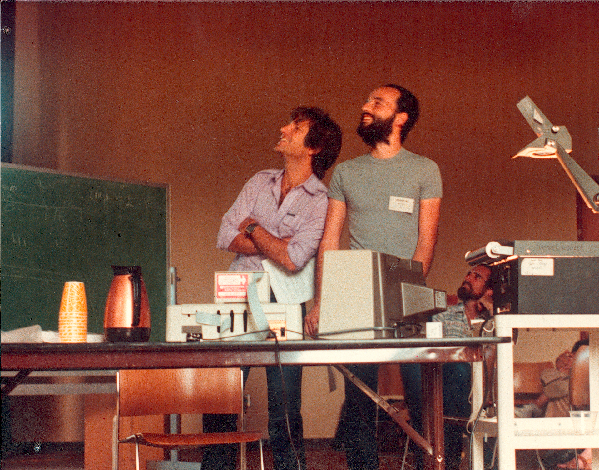 Len and Adi at CRYPTO '82