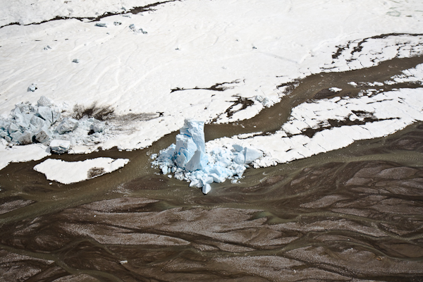 A glacier in Alaska. June 27, 2008