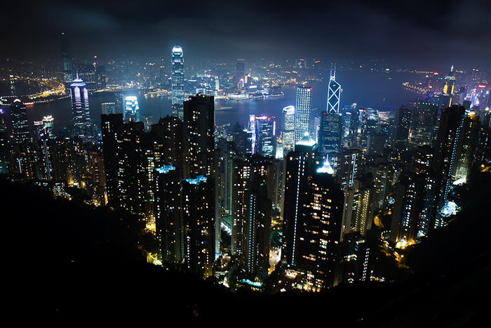 Hong Kong by night. May 11, 2009