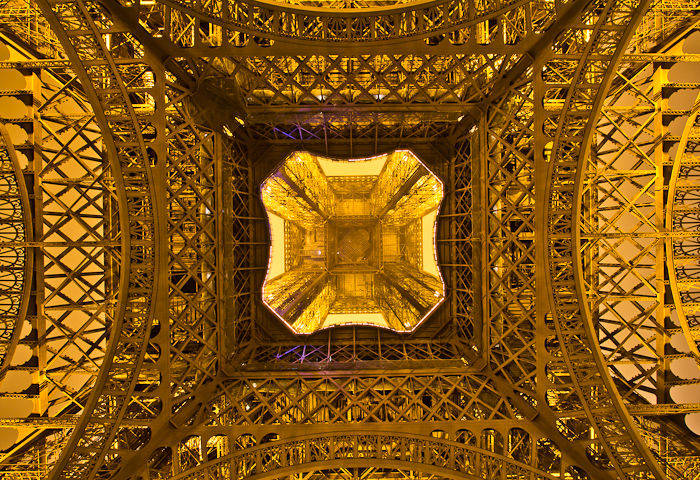 Under the Eiffel tower. December 27, 2011