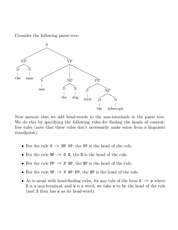 哥伦比亚大学Coursera课程Natural Language Processing：Quiz 2: Covers Material ...