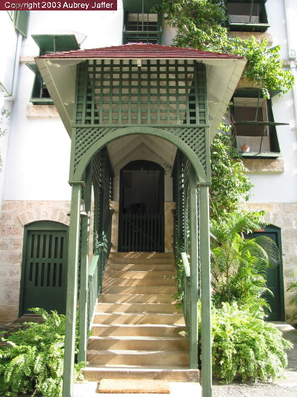 side entrance to house