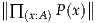 ∥          ∥
∥∏ (x:A)P(x)∥