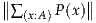 ∥∥          ∥∥
 ∑ (x:A )P(x)