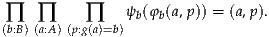  ∏   ∏     ∏    ψb(φb(a,p)) = (a,p).
(b:B)(a:A)(p:g(a)=b)
