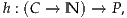 h : (C → N ) → P,
