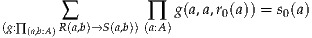                       g(a,a,r0(a)) = s0(a)
(g:∏ (a,b:A)∑R(a,b)→S(a,b))(∏a:A)
     