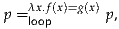 p = λlox.ofp(x)=g(x)p,  