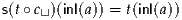 s(t∘ c⊔)(inl(a)) = t(inl(a))

