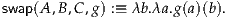swap(A,B,C,g) :≡ λb.λa.g(a)(b).

