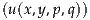 (u(x,y,p,q))