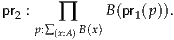 pr2 :  ∏     B(pr1(p )).
    p:∑(x:A)B(x)
