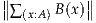 ∥         ∥
∥∑(x:A)B (x)∥