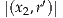 |(x ,r′)|
  2