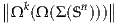 ∥            ∥
∥Ωk(Ω (Σ(Sn)))∥