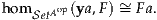 homSetAop(ya,F ) ~= Fa.
