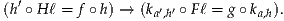   ′
(h ∘H ℓ = f ∘h) → (ka′,h′ ∘ Fℓ = g ∘ka,h).
     