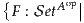 {F : SetA op||