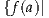 {f(a)|