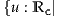 {u : Rc |