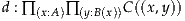 d : ∏ (x:A)∏(y:B(x))C((x,y))
