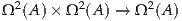Ω 2(A )× Ω2(A ) → Ω2(A)
