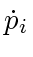 $ \dot{p}_i$