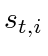 $ s_{t,i}$