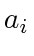 $ a_i$