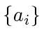 $ \{a_i\}$