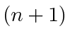 $ (n+1)$