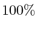 $ 100\%$