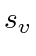 $ s_{v}$