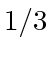 $ 1/3$
