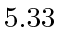 $ 5.33$