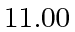 $ 11.00$
