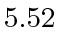 $ 5.52$