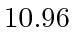 $ 10.96$