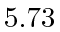 $ 5.73$