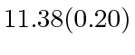 $ 11.38(0.20)$