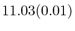 $ 11.03(0.01)$
