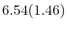 $ 6.54(1.46)$