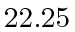 $ 22.25$