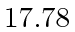 $ 17.78$