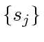 $ \{s_j\}$
