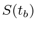 $ S(t_b)$